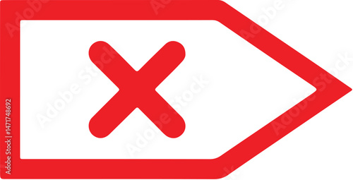 Delete icon for web and mobile. Adobe Illustrator Artwork.