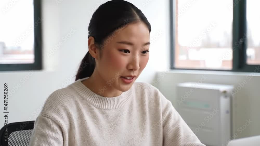 Engaging conversation in modern office environment during a work meeting Engaging conversation in modern office environment during a work meeting