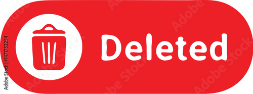 Delete icon for web and mobile. Adobe Illustrator Artwork.