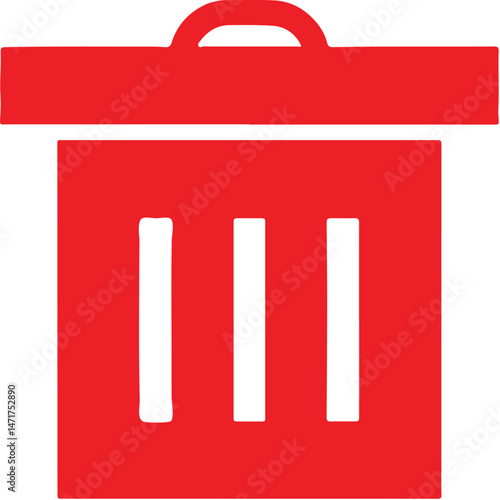 Delete icon for web and mobile. Adobe Illustrator Artwork.