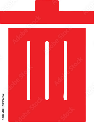 Delete icon for web and mobile. Adobe Illustrator Artwork.