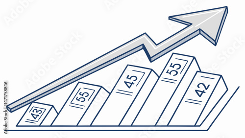Wallpaper Mural Magnifying Glass Over Financial Chart Indicating Data Analysis Torontodigital.ca