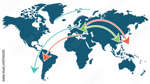  Best Title: World Map on Vintage Grunge Background – Vector Illustration