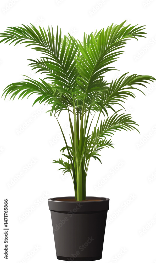 Palm plant in pot Palm plant in pot