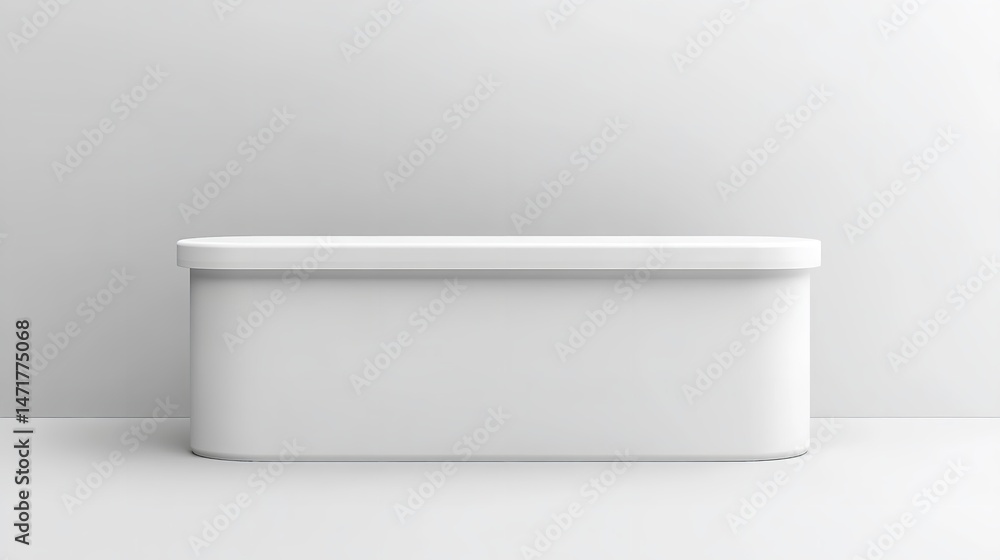 Blank White Rectangular Container Mockup Product Packaging Design Template Isolated Studio Background 3d box clean shape Blank White Rectangular Container Mockup Product Packaging Design Template Isolated Studio Background 3d box clean shape