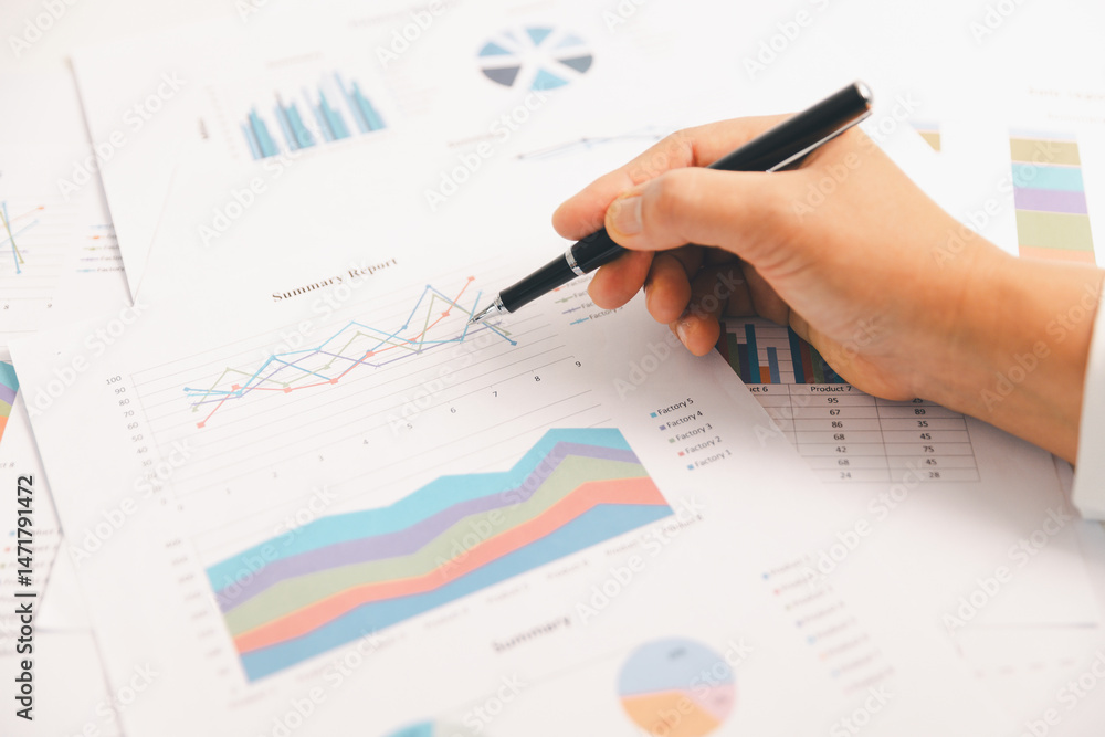 Business graph, chart on table. Financial development, banking account, statistic. Close up business people meeting to discuss situation on market. calculating investment. Business financial concept. Business graph, chart on table. Financial development, banking account, statistic. Close up business people meeting to discuss situation on market. calculating investment. Business financial concept.