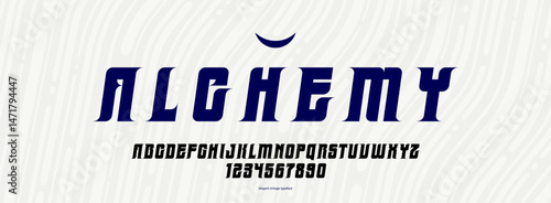 Elegant but bold and strong font for logo creation, vector luxury elegant vintage serif typeface for emblems and slogans, classic style serif old typography alphabet, italic version.