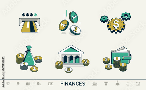 Business and finance vector...