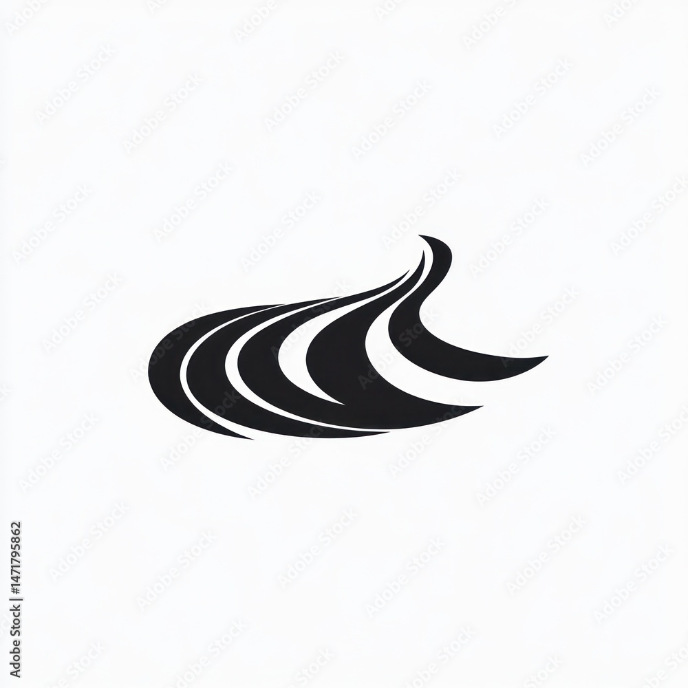 Winding road, journey, travel, abstract, design, vector, graphic, illustration Winding road, journey, travel, abstract, design, vector, graphic, illustration