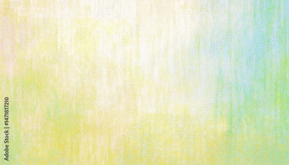 Fototapeta premium soft pastel watercolor canvas texture with vertical brush strokes in yellow green and blue for spring web design or eco branding background