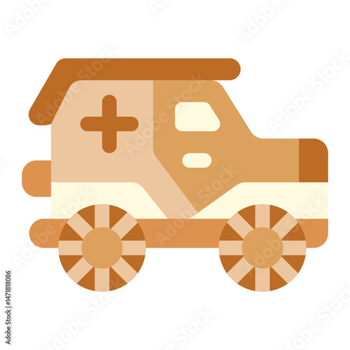 military ambulance icon