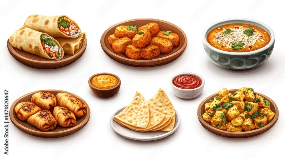 Diverse Indian Dishes Diverse Indian Dishes
