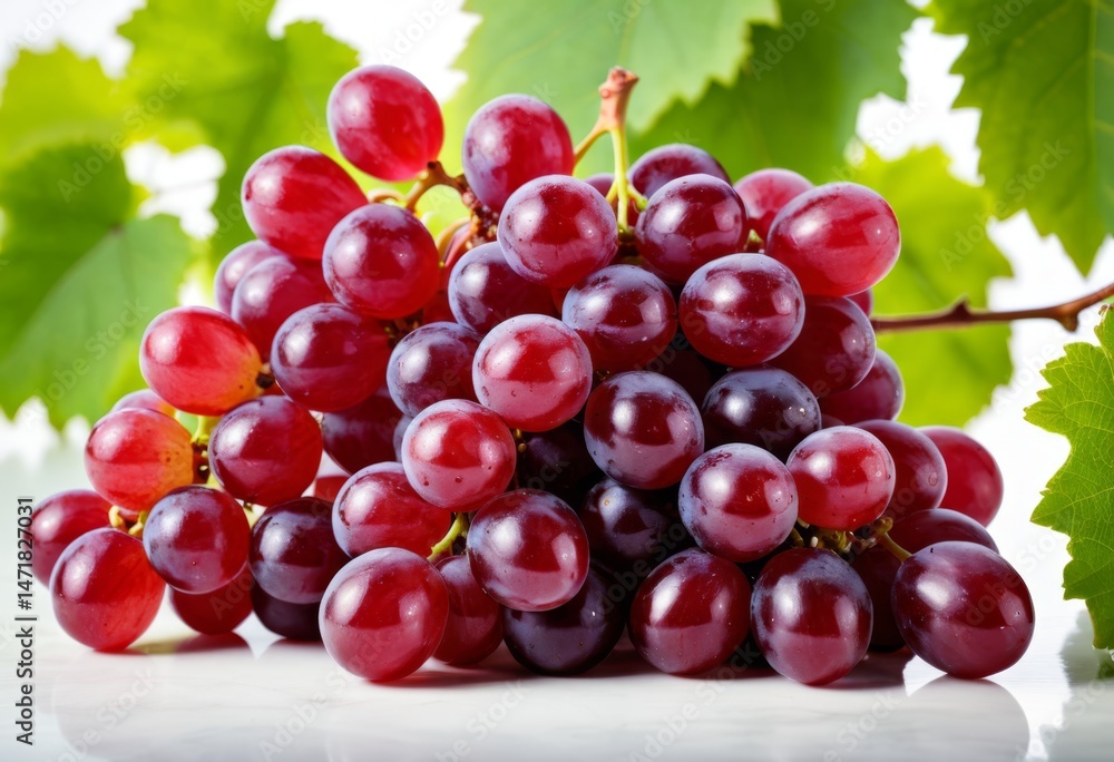 Fototapeta premium There's a bunch of grapes on the table