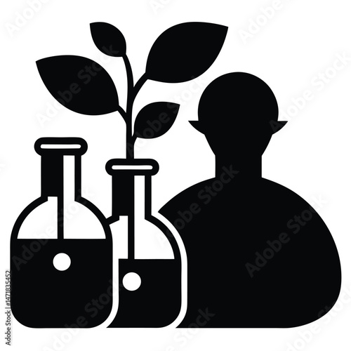 Bioengineered Super Seeds Lab With Glowing Contain - High Quality Vector Illustration for Decorative and Artistic Use