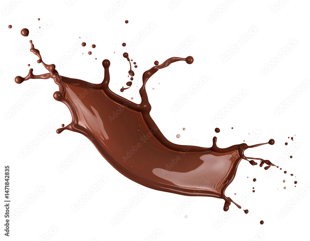 Chocolate Splash Isolated Liquid Brown Sweet Food and Drink Transparent PNG