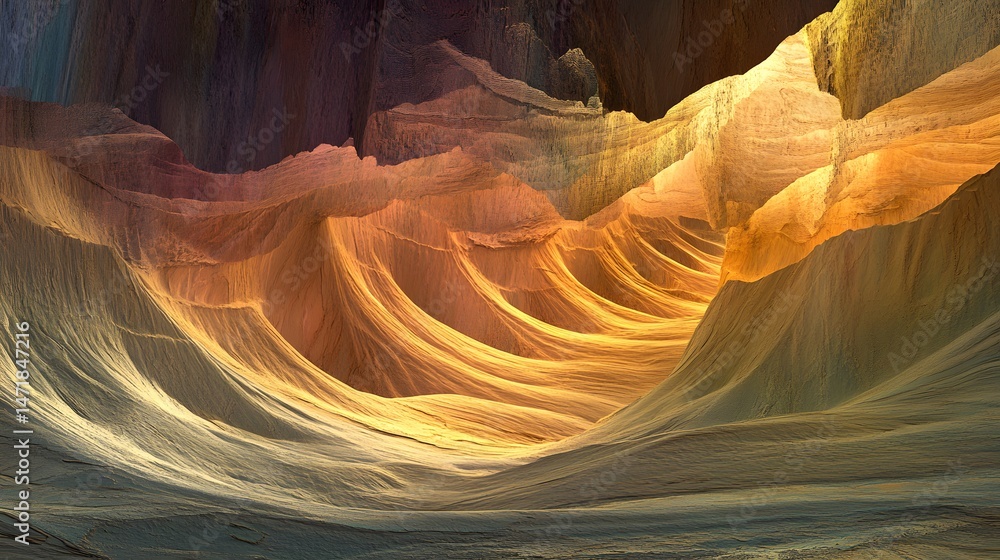 Obraz premium A dramatic landscape of towering sand dunes in Namibia