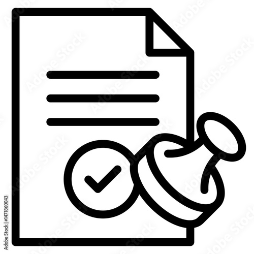 Acreditationicon in vector illustration