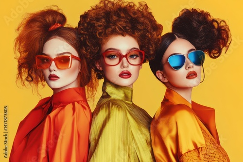 Fashion designer showcasing haircut and style