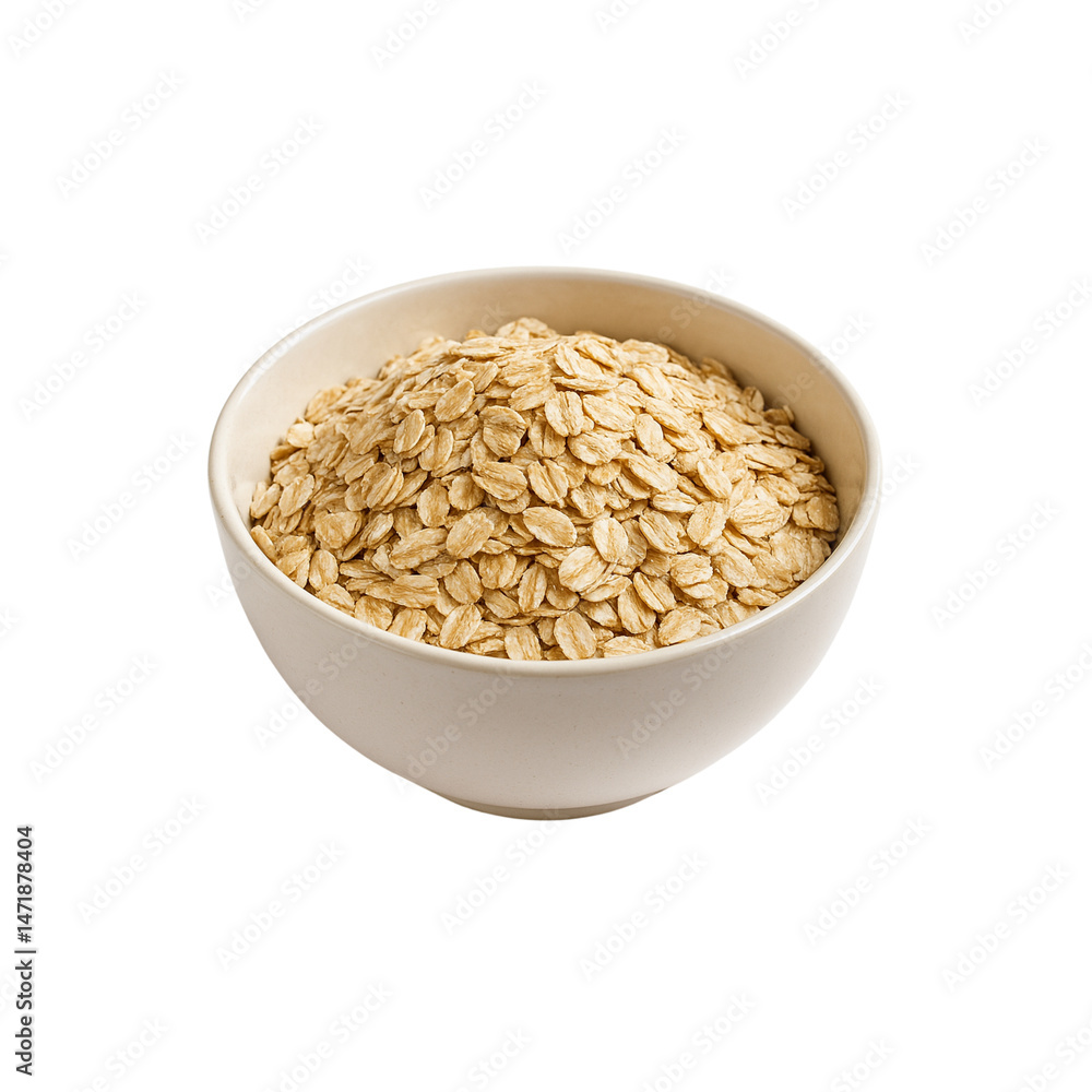 oat flakes in a bowl isolated on transparent or white background png oat flakes in a bowl isolated on transparent or white background png