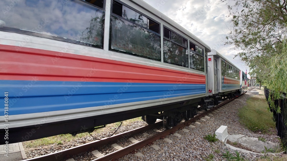 Fototapeta premium train on the railway