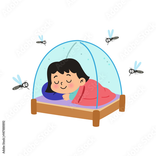 mosquito bite. dengue fever concept