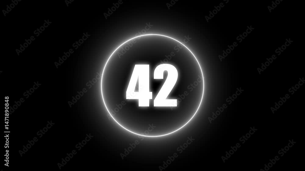 Red pie diagram rising to 1 to 42 in motion graphics style, including alpha matte Visual Data Representation for Finance black background. Red pie diagram rising to 1 to 42 in motion graphics style, including alpha matte Visual Data Representation for Finance black background.