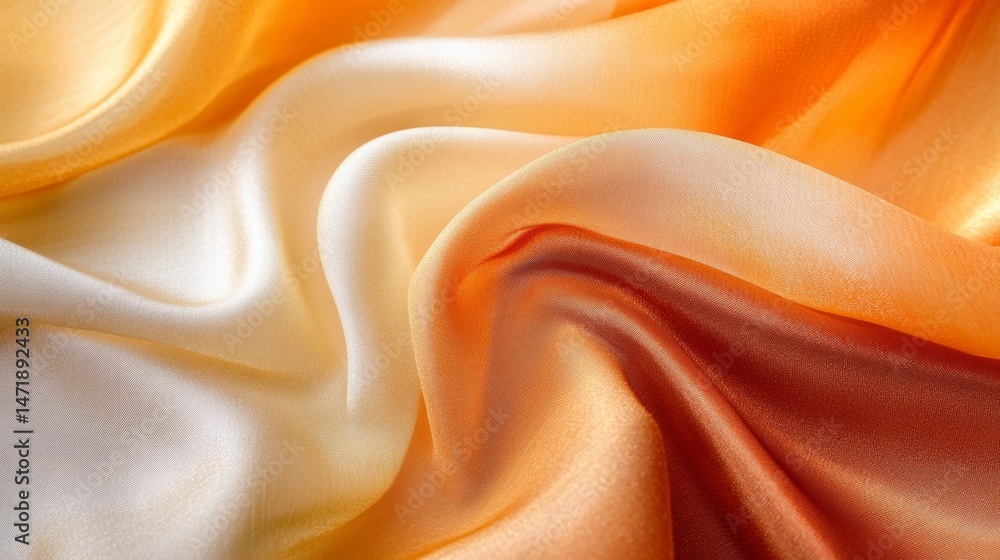 Obraz premium Vibrant Gradient Transition Fabric in Light Brown Shades