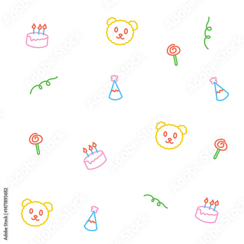Playful Birthday Party Pattern