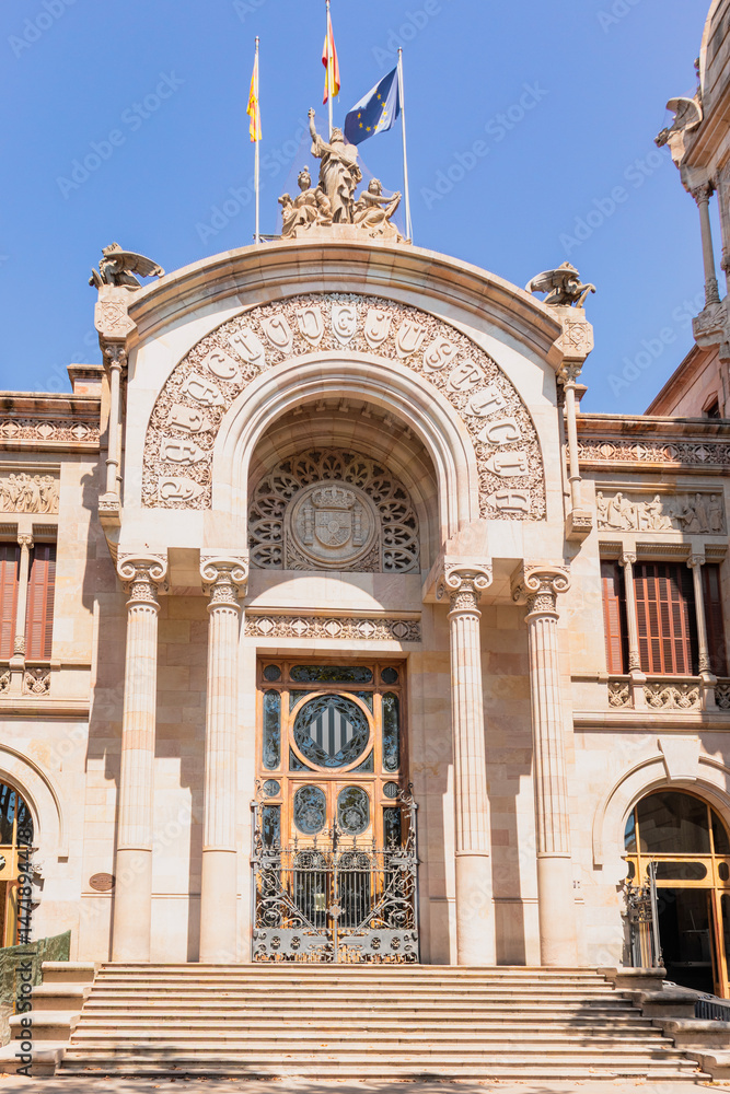 Obraz premium Palace of Justice (Barcelona, Spain), in Ciutat Vella District