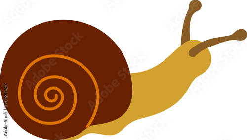 snail cartoon doodle 