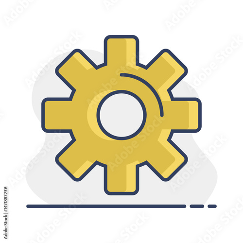 Settings icon with additional gears symbol
