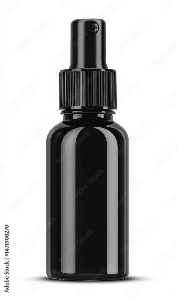 Sleek black spray bottle with fine mist nozzle, ideal for various liquids Sleek black spray bottle with fine mist nozzle, ideal for various liquids