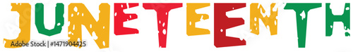 
Juneteenth World Lettering