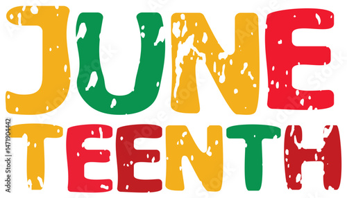 
Juneteenth World Lettering