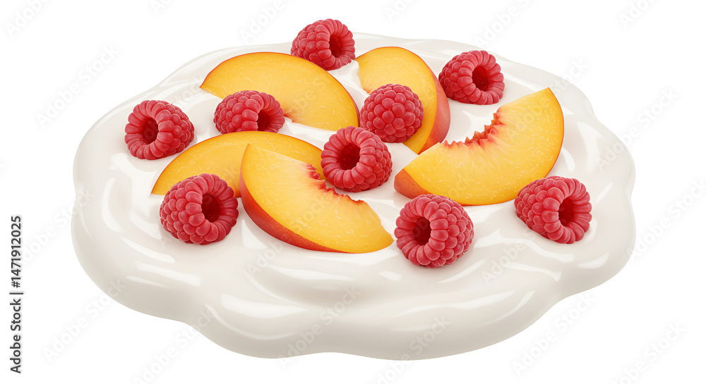 Peach & Raspberry Yogurt Parfait Peach & Raspberry Yogurt Parfait