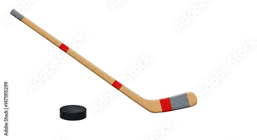 Isolated Hockey Stick