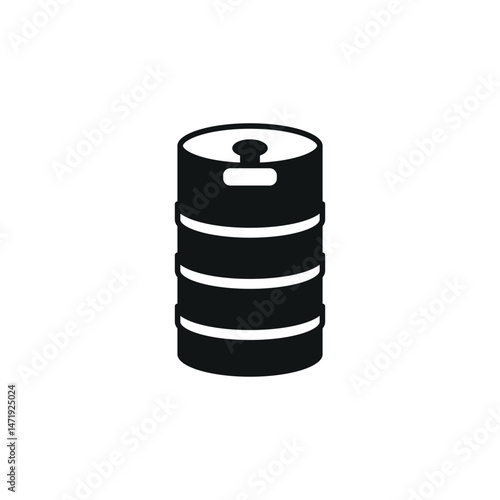 Beer keg icon. Simple Beer keg icon for social media, app and web design. Vector illustration.