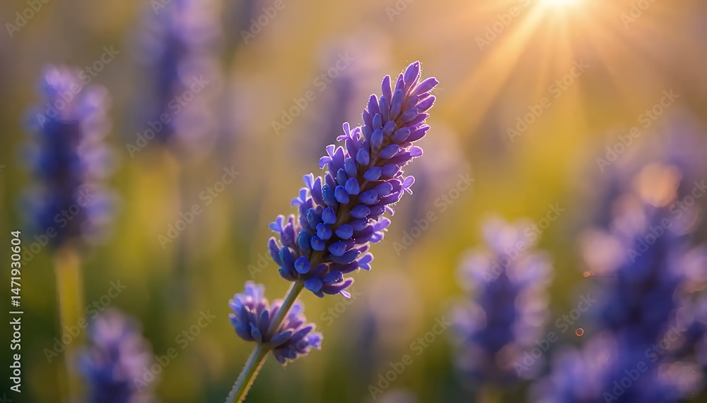 Obraz premium Lavender Flower in Sunlight