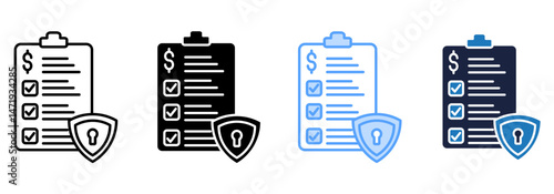 security assessment best multistyle icon sheet collection