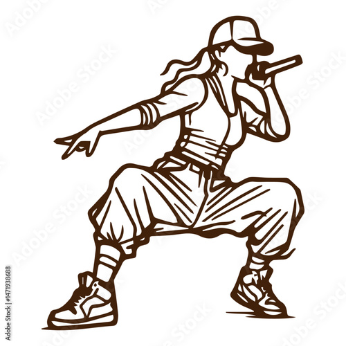 Hip Hop Dancer, Street Dancer, Rhythmic Motion, Rapper