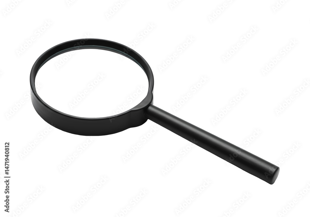 Black Magnifying Glass Search Tool Inspection Equipment Investigation Zoom Detail Examination on Transparent background Black Magnifying Glass Search Tool Inspection Equipment Investigation Zoom Detail Examination on Transparent background