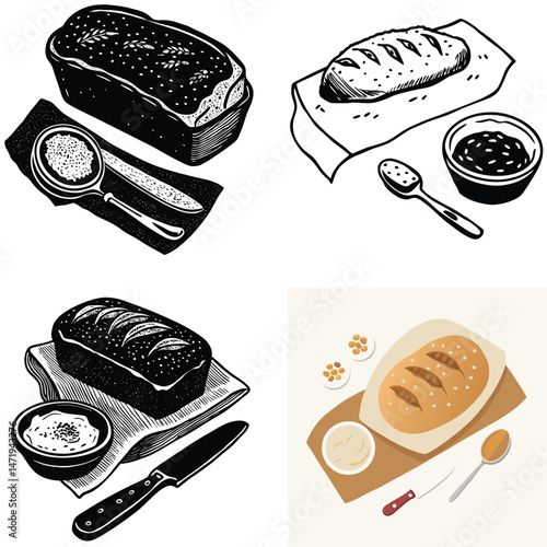 Artisan Breads Collection Various Styles and Serving Suggestions