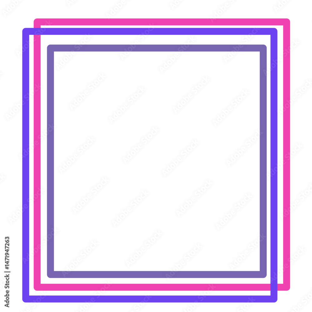 purple frame on white background, Frame Line Color purple frame on white background, Frame Line Color