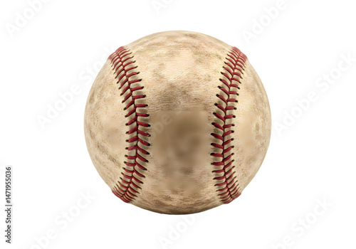 Vintage Baseball Ball Image on Transparent background