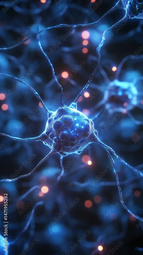 Psychology/Neuroscience Concept: Abstract Visualization of Human Memory Network Psychology/Neuroscience Concept: Abstract Visualization of Human Memory Network
