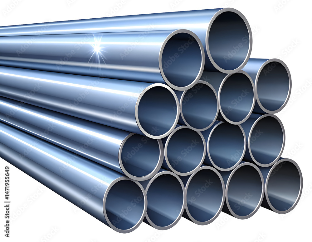 Stacked metal pipes Stacked metal pipes