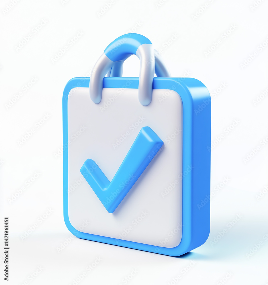 3D Checklist Icon Complete Approved Task Success Check Mark To Do List Tick Done 3D Checklist Icon Complete Approved Task Success Check Mark To Do List Tick Done