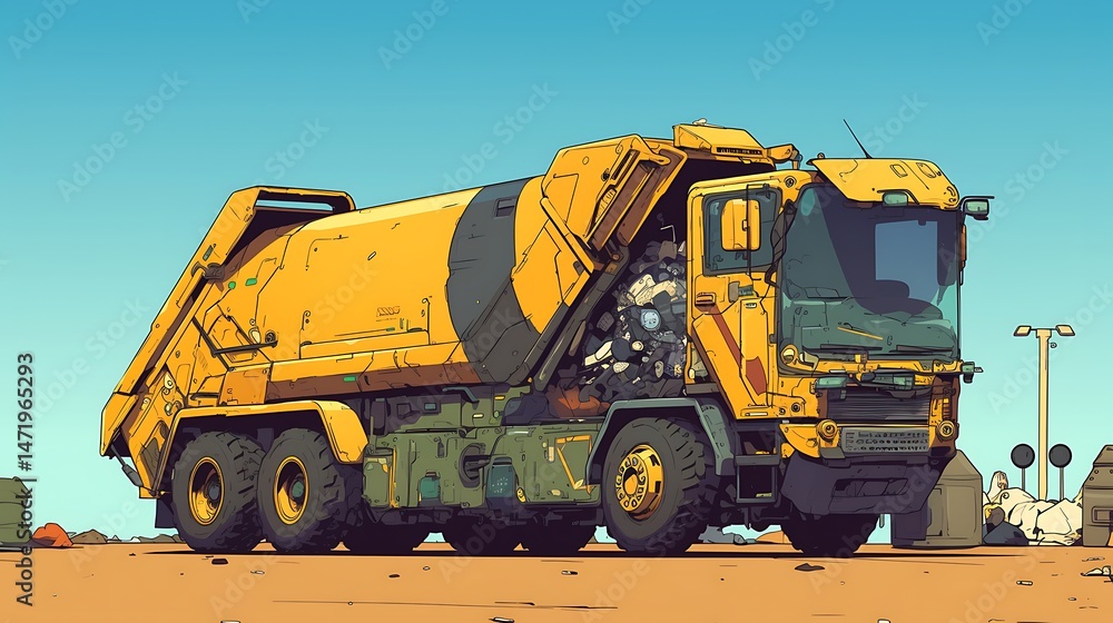 Obraz premium Futuristic dump truck design