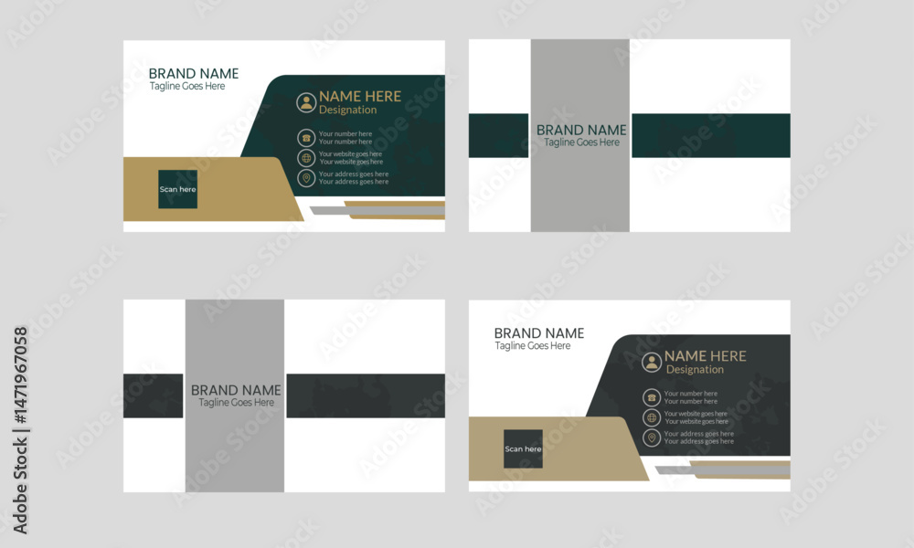 Professional Modern Creative Presentation Double-sided Layout Vector business card template name card bundle Professional Modern Creative Presentation Double-sided Layout Vector business card template name card bundle