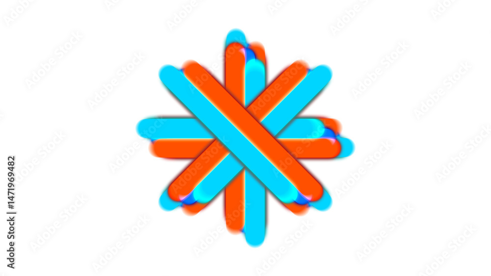 Vibrant Abstract Design with Intertwined Neon Lines Vibrant Abstract Design with Intertwined Neon Lines